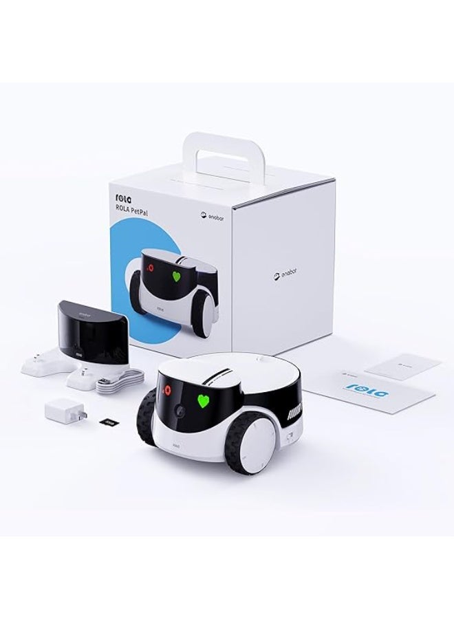 Enabot EBO ROLA PetPal 2.5K Cat Camera with Storage Module, WLAN Mobile Emo Robot with Night Vision, Wireless Pet Camera with EBO ROLA-PET App, Self-Charging, 2-Way Audio - Image 5